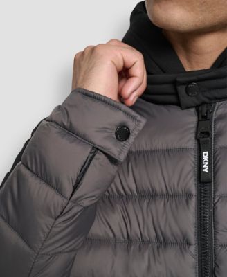Men's Moto Quilted Puffer Jacket