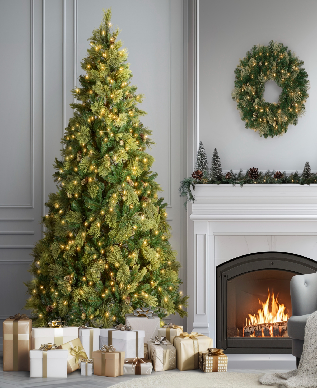 National Tree Company 7.5 Ft Carolina Pine tree
