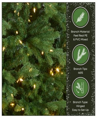 7.5' Feel Real Princeton Fraser Fir Tree with 800 Dual Color LED Lights & PowerConnect™