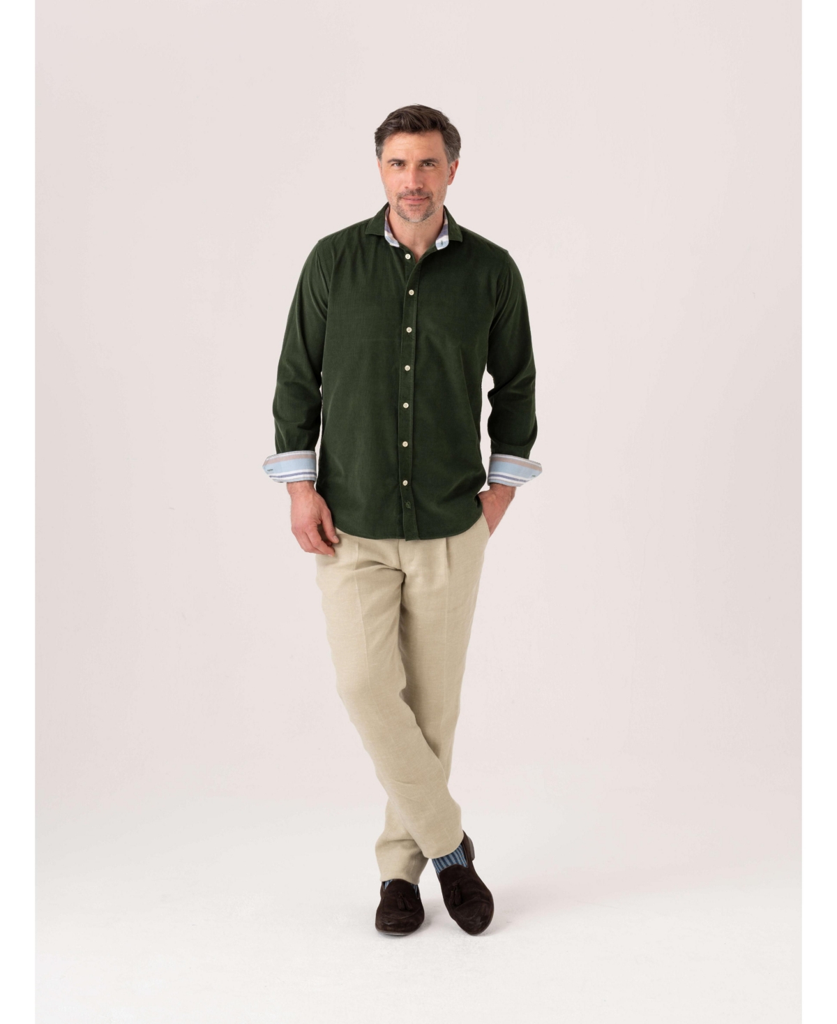 Koy Clothing Men's Corduroy Long Sleeve Shirt