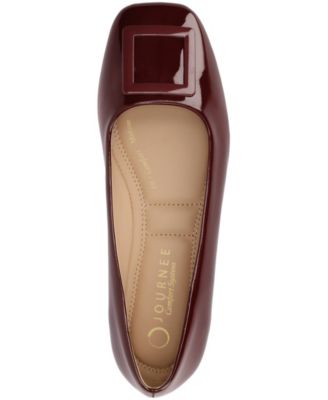 Women's Zimia Buckle Square Toe Ballet Flats