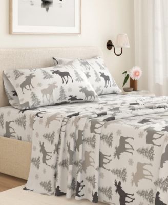 Ultra-Soft Turkish Cotton Flannel Lodge Print Sheet Set