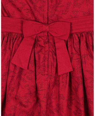 Big Girls Organic Puff Sleeve Sateen Party Dress