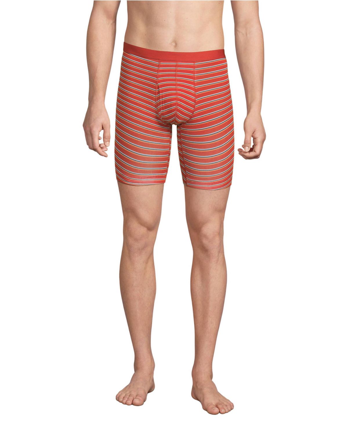 Мужские трусы-боксеры из комфортного трикотажа с 7" внутренними швами