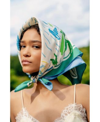 Capri Impression Double Sided Silk Scarf