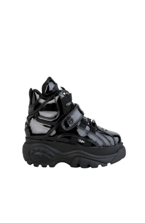 Женские кроссовки Buffalo Boots Classic High Patent Leather, цвет: Чёрный