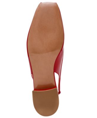 Women's Slingback Block-Heel Ballet Pumps