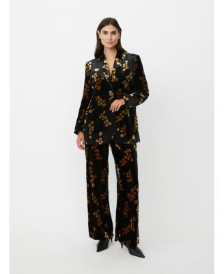Women's MaJaxi Velour Floral Print Blazer