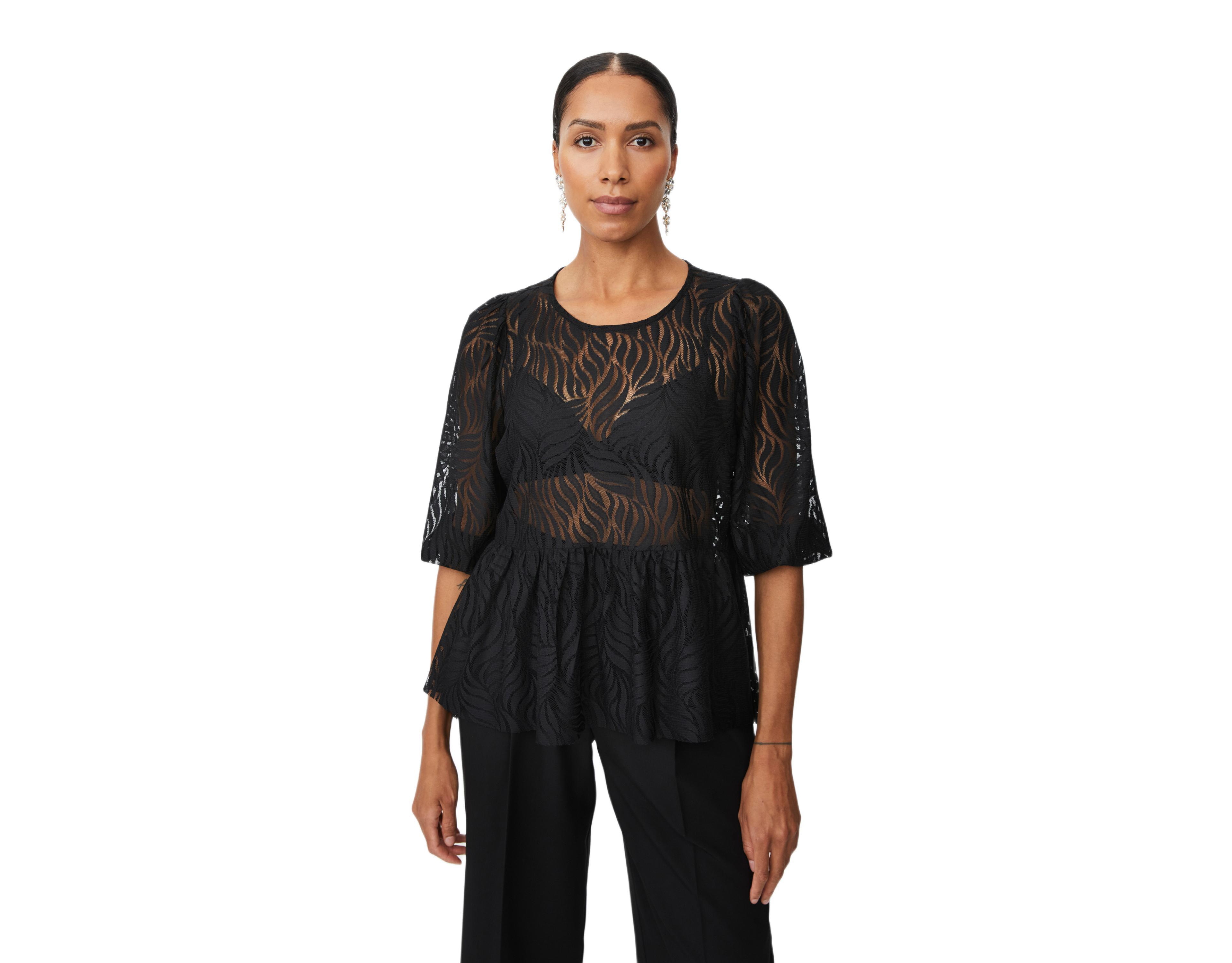 Masai Copenhagen Women's Lace Peplum Top