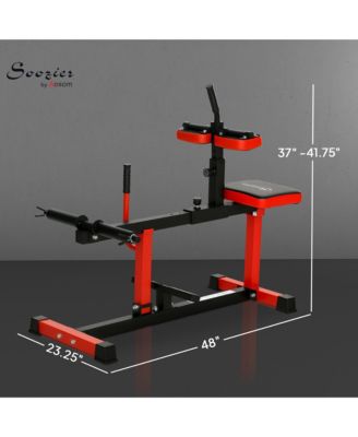 Seated Calf Raise Thighs Lower Leg Exercise Machine for Home Gym,