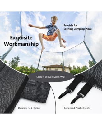 8 Feet Trampoline Safety Replacement Protection Enclosure Net