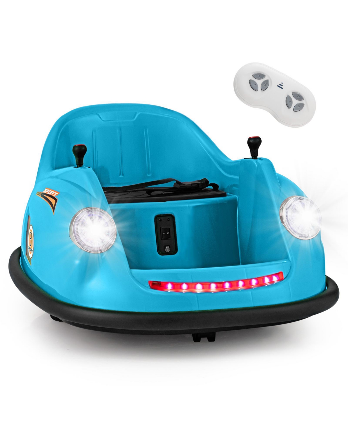 Sugift 12V Electric Kids Ride on Bumper Car Battery Powered Bumping Car with Remote Control