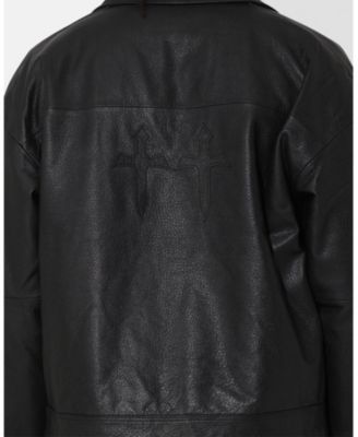 Men's Oversized Leather Bomber