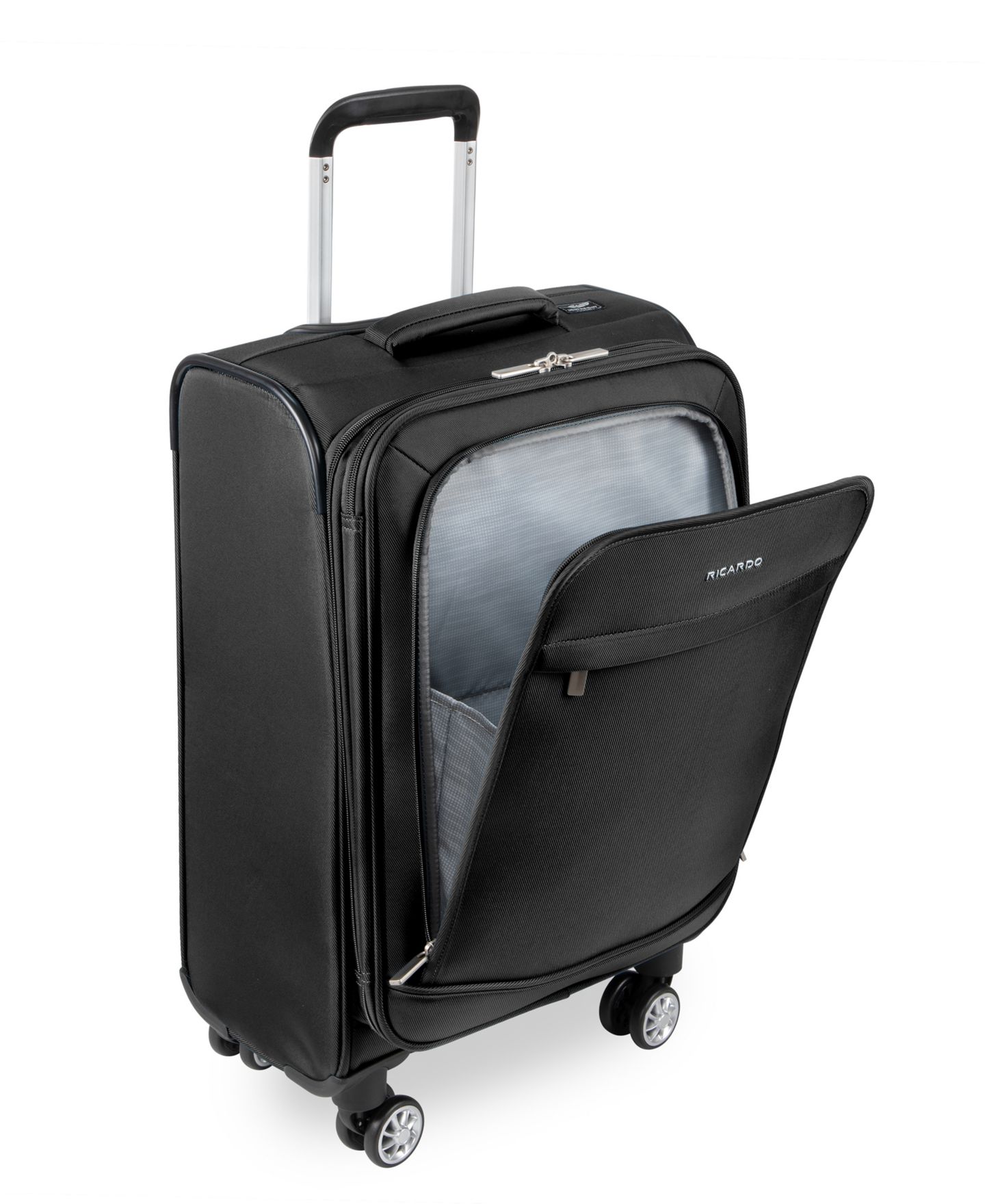 Чемодан Ricardo Torrance Softside 21" Carry-On Spinner Suitcase, цвет: Угольный — фото 4