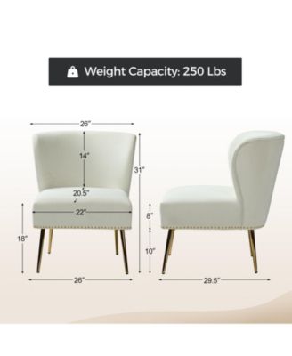 Contemporary Pastene Accent Chair with Nailhead Trim