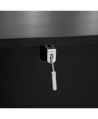 Carved Storage Cabinet with 6 Drawer and Metal Handles