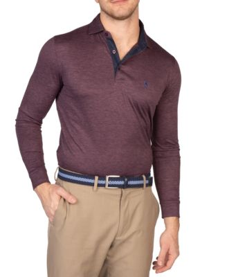 Men's Performance Mesh Long Sleeve Polo