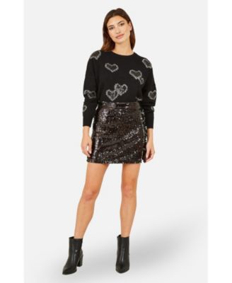 Women's Sequin Mini Skirt