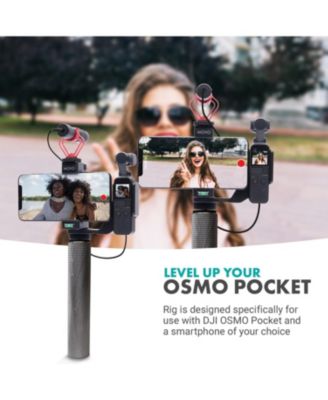 OPR-50G Video Rig for DJI OSMO Pocket - Includes Smartphone Mount and Grip Handle