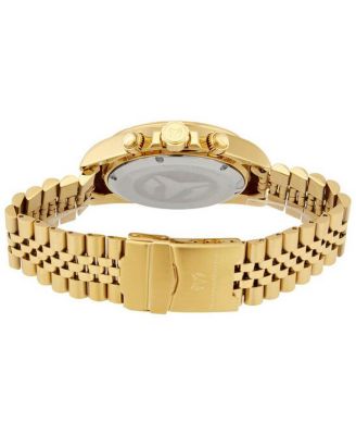 Men's Quartz Chronograph Manta Watch – Blue Silicone Strap, Round Case Diameter 45mm