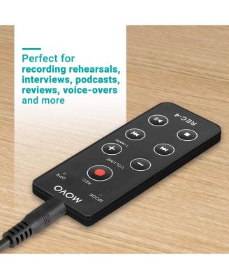 REC-4 Wired Remote Control for Zoom H2n, H4n Pro, H5 & H6 Portable Digital Handy Recorders