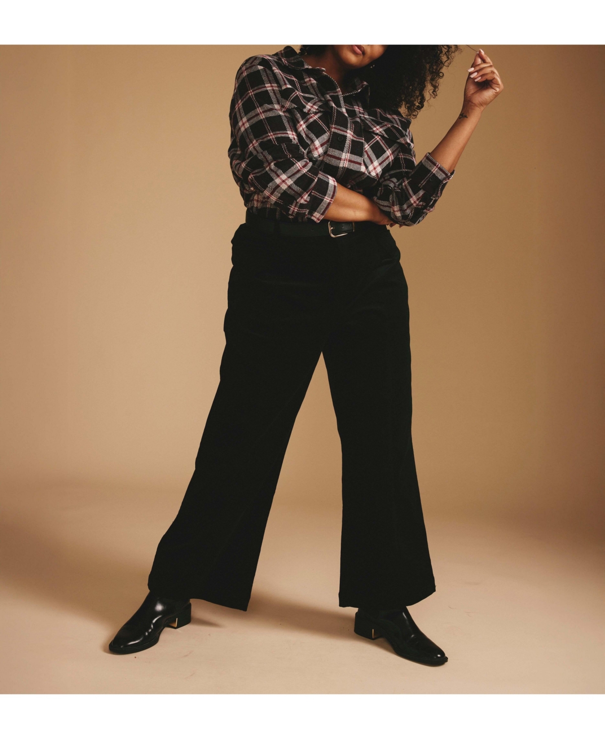 Universal Standard Women's Plus Camila Wide Leg Corduroy Pants