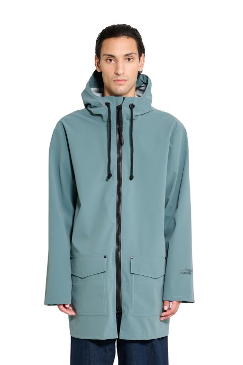 Мужские куртки Stutterheim Stockholm Patch Raincoat, цвет: Moon Rock