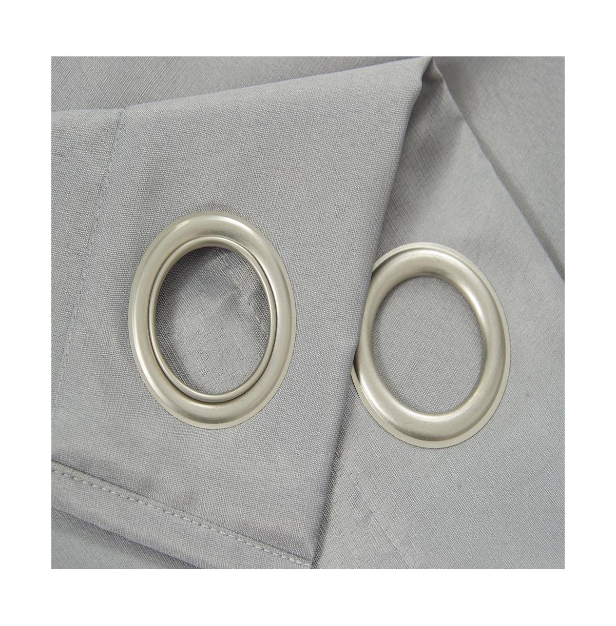 Olivia Gray Gilbert Solid Single Grommet Curtain Panel Pair - 54x84