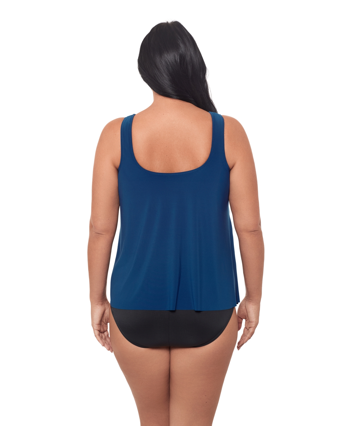 Miraclesuit Plus Size Illusionists Ursula Underwire Tankini Top In Blue
