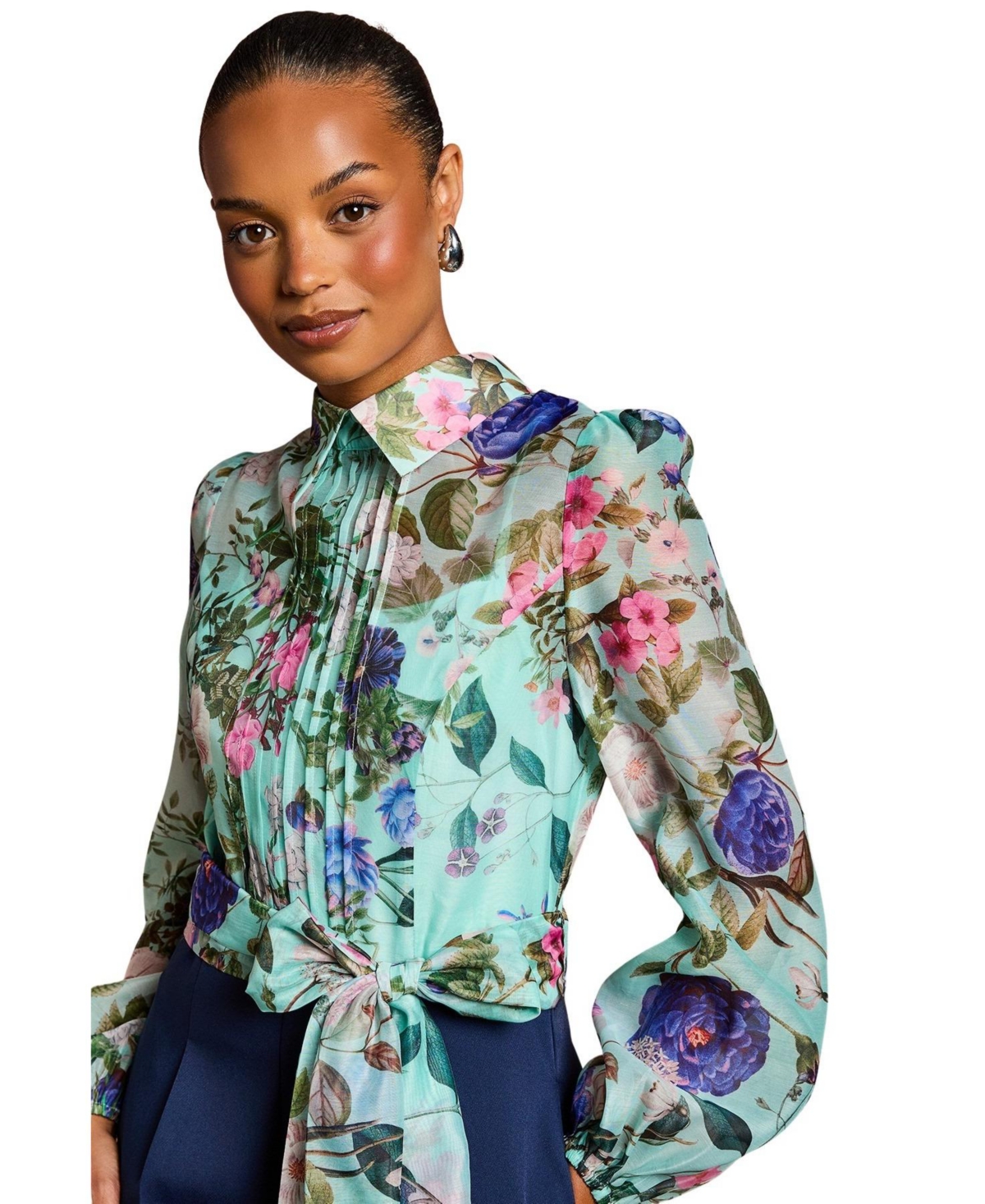 Coast Women's Pintuck Detail Wide Leg Jumpsuit