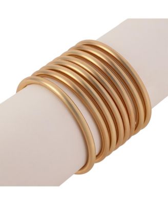 Women's The Metallic-Stack Bangle Bracelet - Old Gold