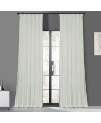 Eggshell Faux Silk Taffeta Blackout Curtain