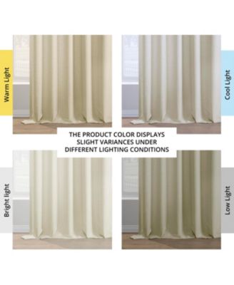 Italian Faux Linen Room Darkening Curtain