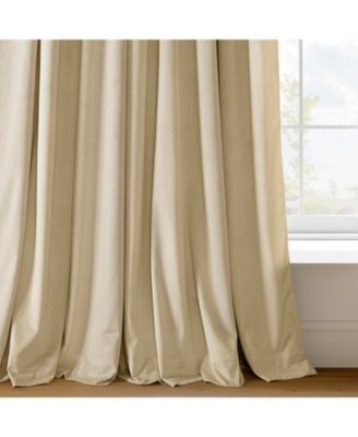 Neutral Ground Signature Extra Wide Velvet Blackout Curtain