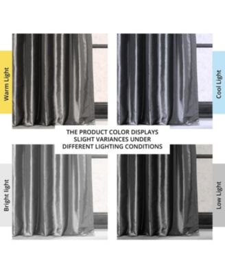 Faux Silk Taffeta Blackout Curtain