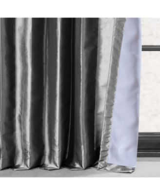Faux Silk Taffeta Blackout Curtain