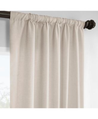 Italian Faux Linen Room Darkening Curtain