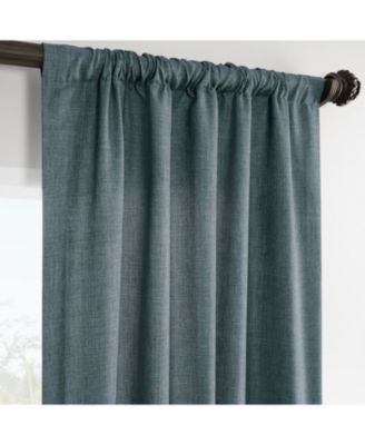 Italian Faux Linen Room Darkening Curtain
