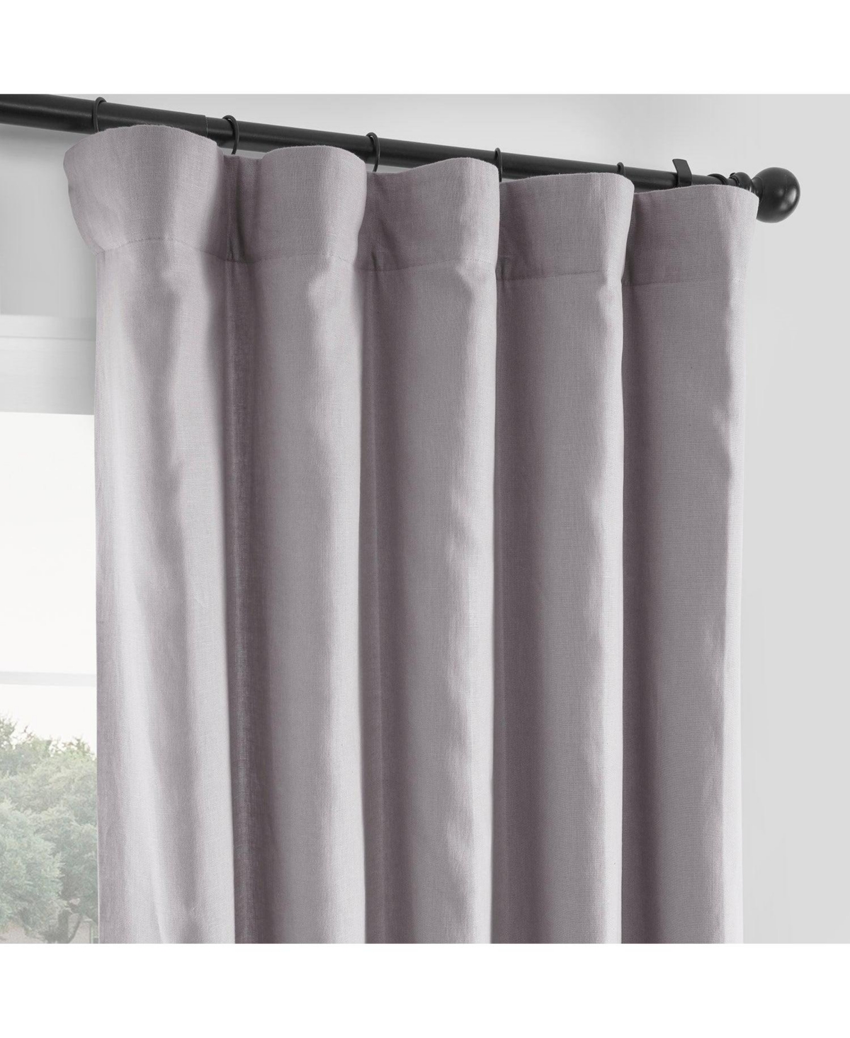 Half Price Drapes French Linen Room Darkening Curtain