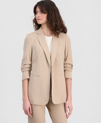 Women's Scrunch-Sleeve Open-Front Blazer image