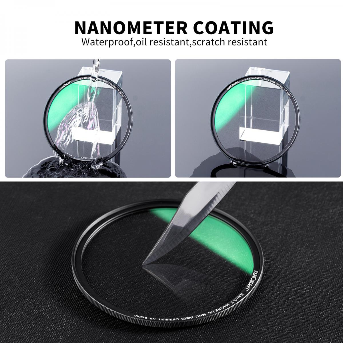 K&F Concept 55mm Nano-x 1/4 Black Soft Diffusion Magnetic Filter