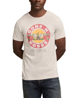 Lucky Brand - Men's Guns N' Roses Circle Graphic Crewneck T-Shirt