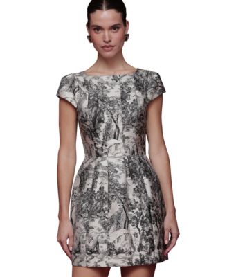 Women's Cap-Sleeve Mini Dress