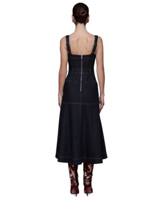 Women's Denim Midi Dress
