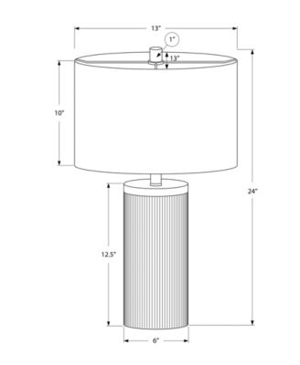 Lighting 24" Metal Table Lamp