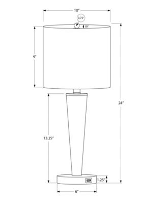 Lighting 2-Pc. Metal Table Lamp