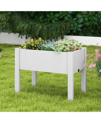 53-L Raised Bed Grow Box Self-Watering Planter Box Stand with Water Level Monitor