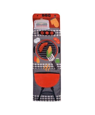 Interactive 2-n-1 Soft Toddler Hamburger/Barbeque Pillow Play Set