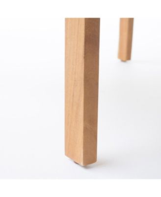 Acacia Wood Outdoor Chat Set of 4 with Water-Resistant Cushions