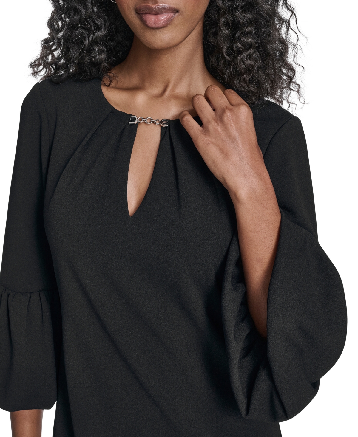 Jessica Howard Women's Bubble-Sleeve Sheath Dress